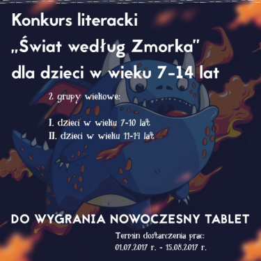 Konkurs literacki dla dzieci "Świat według ZMORKA"
