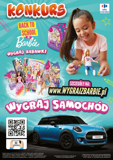 Wielki konkurs "Wygraj z Barbie i Hot Wheels" Carrefour