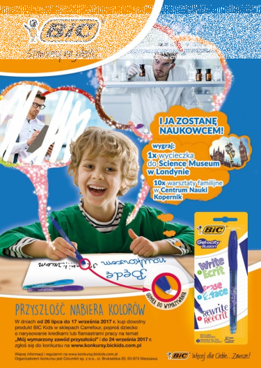 Konkurs plastyczny "I ja zostanę naukowcem" Carrefour