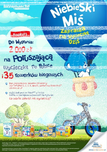Konkurs "Niebieski Miś zaprasza na wycieczkę dziś" Intermarche