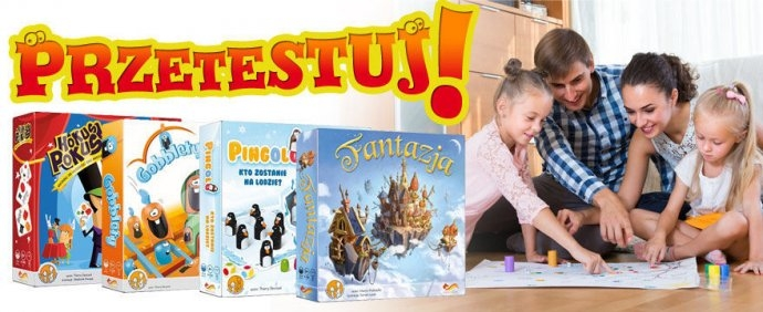 Konkurs "TESTOWANIE: Zabawa w grywanie! Gry rodzinne od Foxgames!"