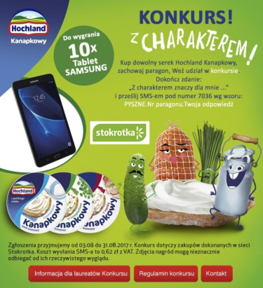 Konkurs "Kanapkowy z charakterem" Stokrotka