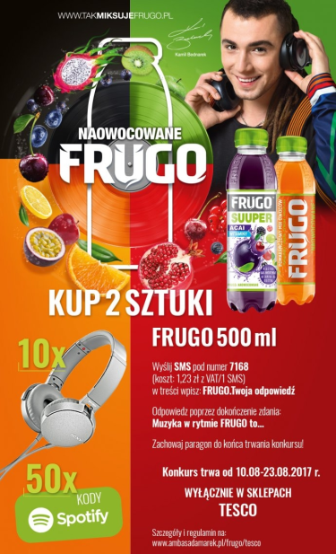Konkurs "Naowocowane Frugo" Tesco