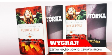 Wygraj książki od wydawnictwa Czwarta Strona, do godz. 15:00