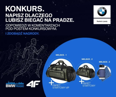 Wygraj pakiety na 4 BMW Półmaraton Praski oraz sportowe torby i inne gadżety