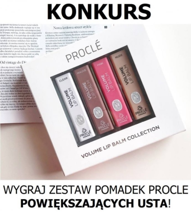Wygraj zestaw pomadek Procle