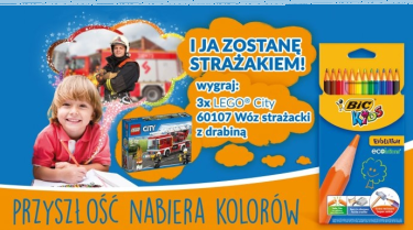Konkurs plastyczny "I ja zostanę strażakiem" Leclerc Bydgoszcz
