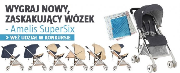 Wygraj nowoczesny wózek Amelis SuperSix dla swojego maluszka!