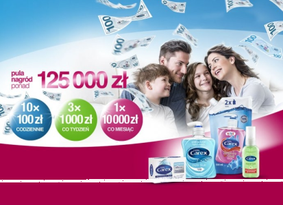 Loteria "Czysta kasa od Carex"