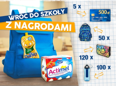 Konkurs "Wróć do szkoły z nagrodami!" Biedronka