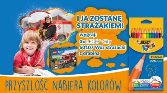 Konkurs plastyczny "I ja zostanę strażakiem" Carrefour Grudziądz