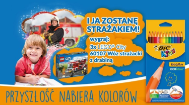 Konkurs plastyczny "I ja zostanę strażakiem" Carrefour Grudziądz