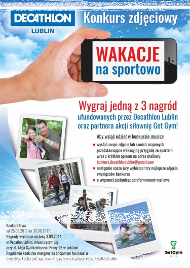 Konkurs fotograficzny "Wakacje na sportowo" Lublin