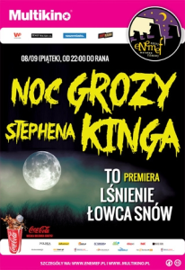 Wygraj zaproszenie na "ENEMEF: Noc Grozy Stephena Kinga" Warszawa Ursynów, do godz. 12:00