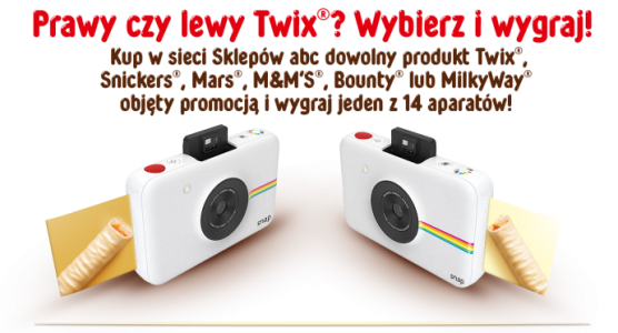 Konkurs "TWIX - Prawy czy Lewy? Wybierz i wygraj"