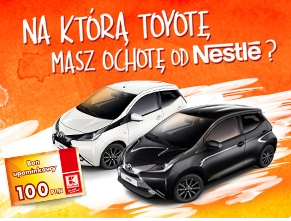 Loteria "Na którą Toyote masz ochote od Nestle?'" Kaufland