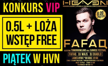 Konkurs "VIP loża + 0.5L + wstęp free, piątek" 18+