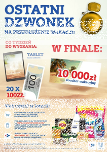 Loteria "Ostatni dzwonek" Carrefour