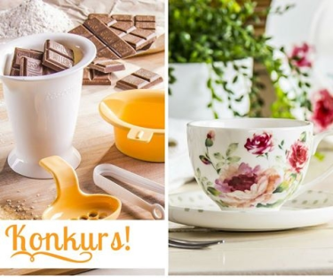 Jesienny konkurs z naczyniem do rozpuszczania czekolady i filiżankami