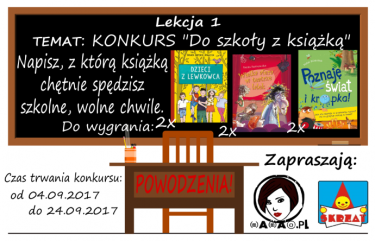 Konkurs "Do szkoły z książką"