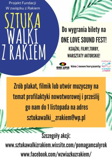 Konkurs "Sztuka Walki z Rakiem"