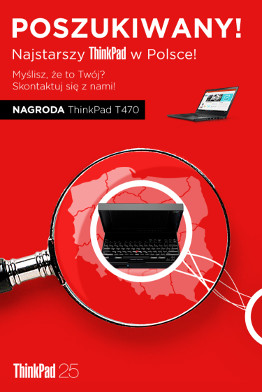 Konkurs fotograficzny "Poszukujemy najstarszego ThinkPada w Polsce"