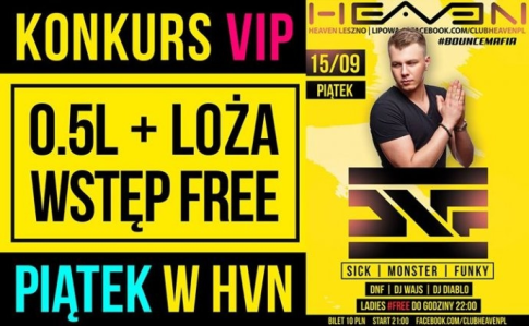 Konkurs "VIP loża + 0.5L + wstęp free, piątek" 18+