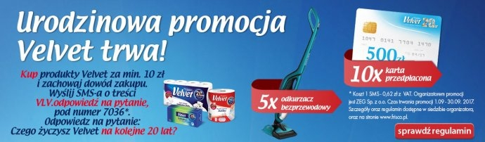 Konkurs "Urodzinowe świętowanie z Velvet" Frisco
