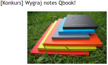 Wygraj notes Qbook!
