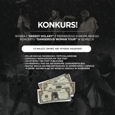 Konkurs "Dangerous Woman Tour"
