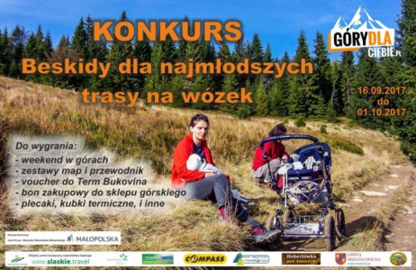 Konkurs "Beskidy dla najmłodszych – trasy na wózek"