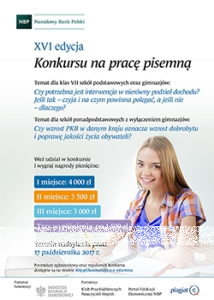 Konkurs na pracę pisemną XVI edycja