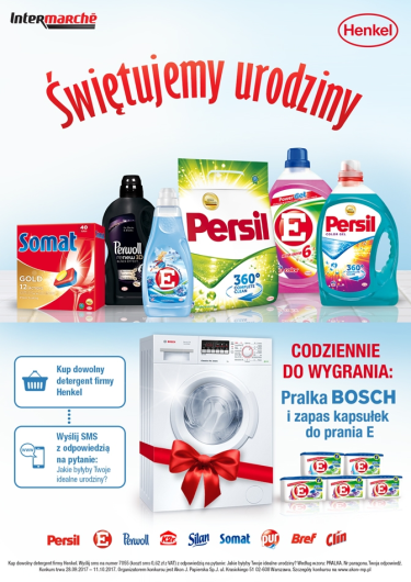 Konkurs "Świętujemy urodziny z Henkel" Intermarche