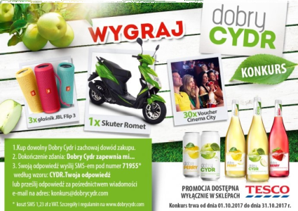 Konkurs "Dobry Cydr" Tesco, 18+