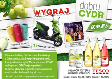 Konkurs "Dobry Cydr" Tesco, 18+