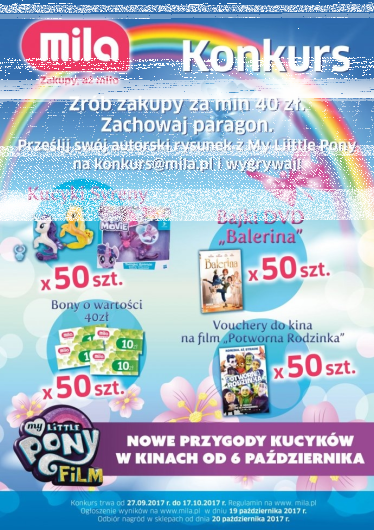 Konkurs plastyczny "Przygoda Rusza z Kopytka" Mila