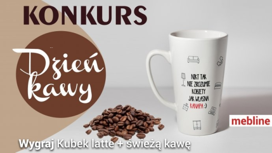Wygraj oryginalny kubek Mebline i aromatyczną kawę
