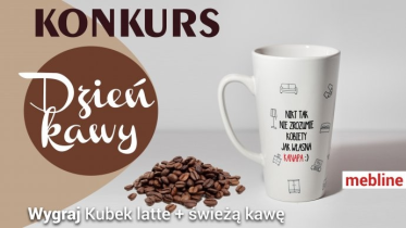Wygraj oryginalny kubek Mebline i aromatyczną kawę