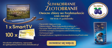 Konkurs "Śliwkobranie Złotobranie" FreshMarket, Żabka