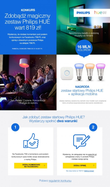 Wygraj zestaw Philips HUE wart 819 zł