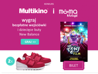 Wygraj wejściówki na "My Little Pony. Film" + buty New Balance od Multikina