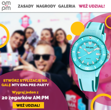 Wygraj stylowy zegarek AM:PM, który uzupełni Twój look!
