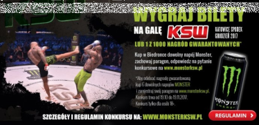Loteria: Wygraj bilety na galę KSW, Biedronka