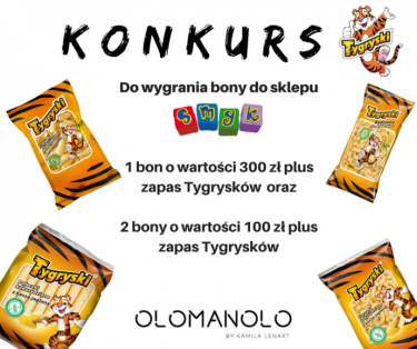 Wygraj 3 bony do sklepu SMYK i zapas Tygrysków