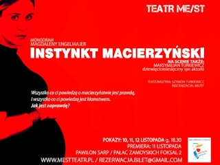 Warszawa: Konkurs "INSTYNKT MACIERZYŃSKI" w Teatrze ME/ST, do godz. 20:00