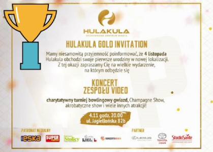 Warszawa: Konkurs "Hulakula obchodzi swoje 1 urodziny!"