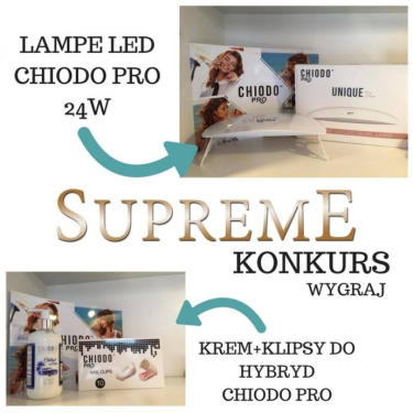 Wygraj Lampa LED 24W lub zestaw krem i klipsy do ściągania hybryd firmy CHIODO PRO!
