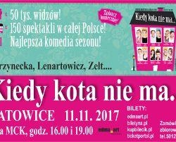 Katowice: Wygraj zaproszenie na spektakl "Kiedy kota nie ma..."