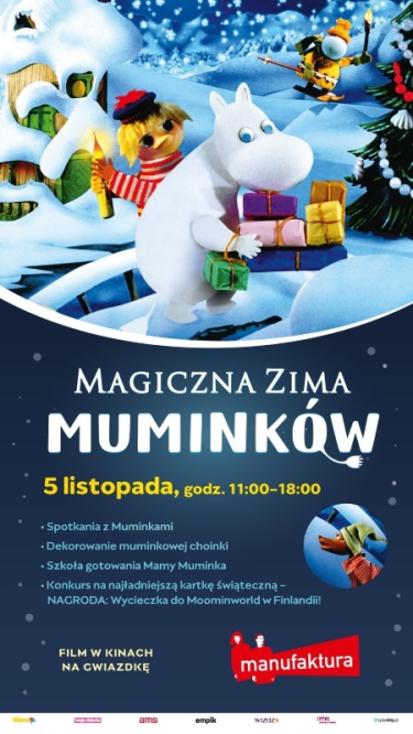 Łódź: Konkurs "MANUFAKTURA - Magiczna zima Muminków"