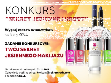 Konkurs "Sekret jesiennej Urody"